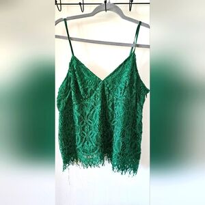 Kelly Green Cami Blouse